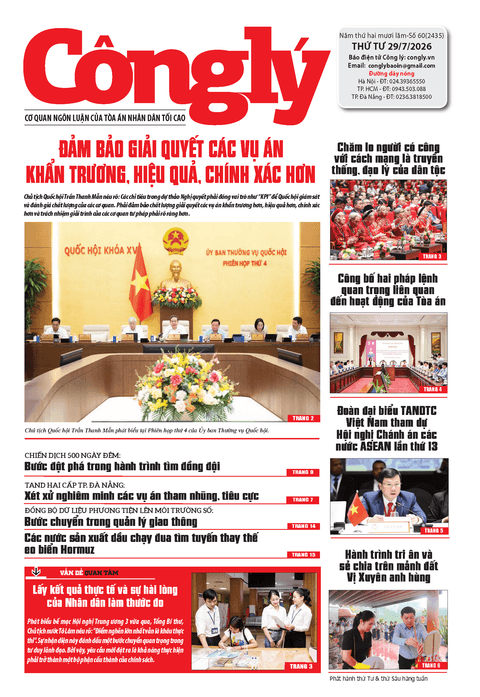 Báo Công lý số 60.2026