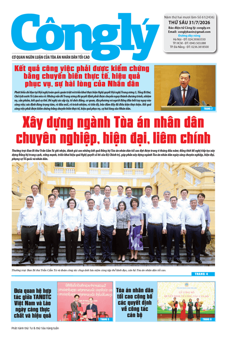 Báo Công lý số 61.2026