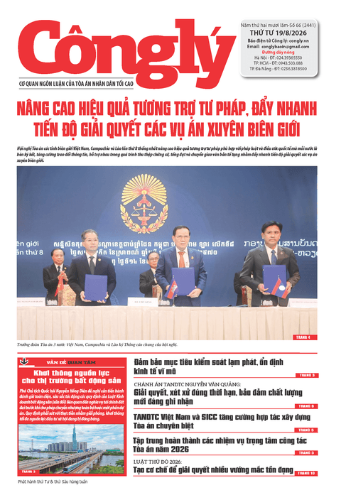 Báo Công lý số 66.2026