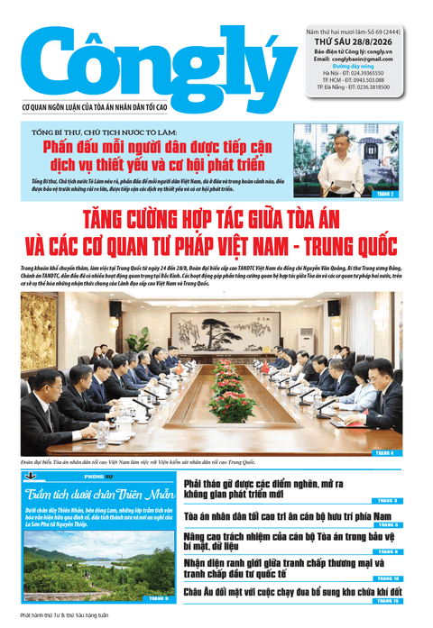 Báo Công lý số 69.2026