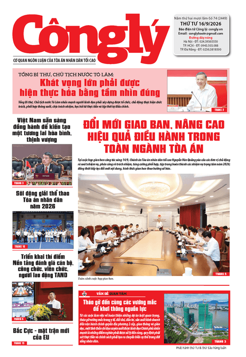 Báo Công lý số 74.2026