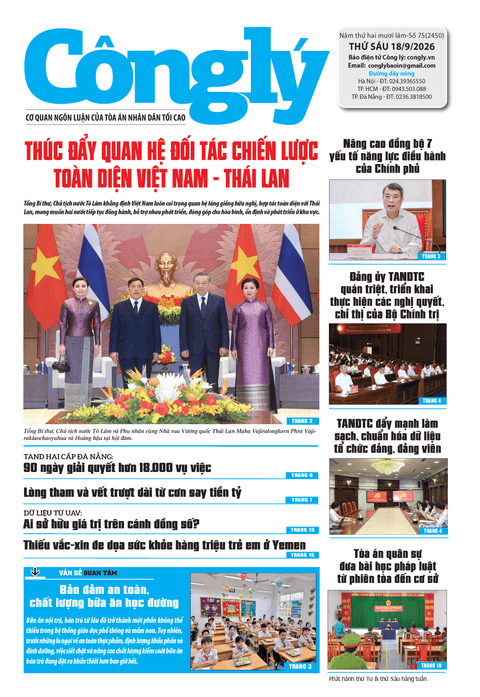 Báo Công lý số 75.2026