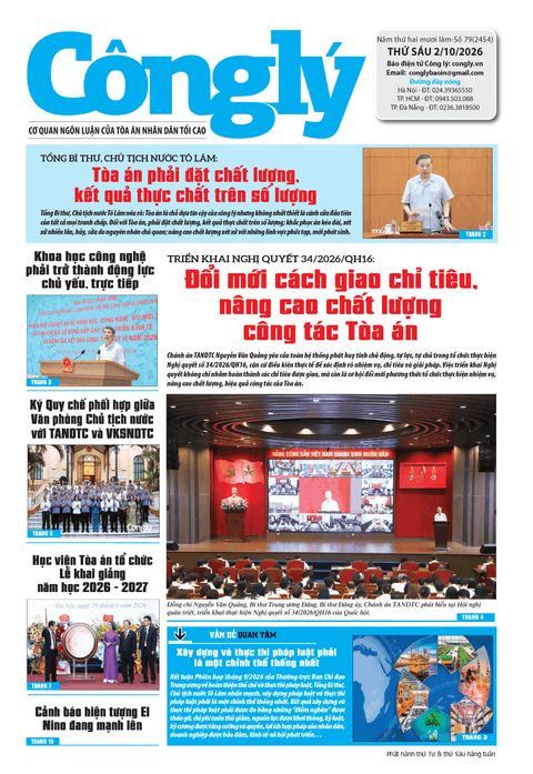 Báo Công lý số 79.2026