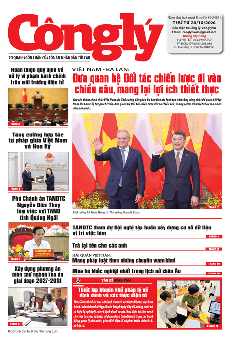 Báo Công lý số 86.2026
