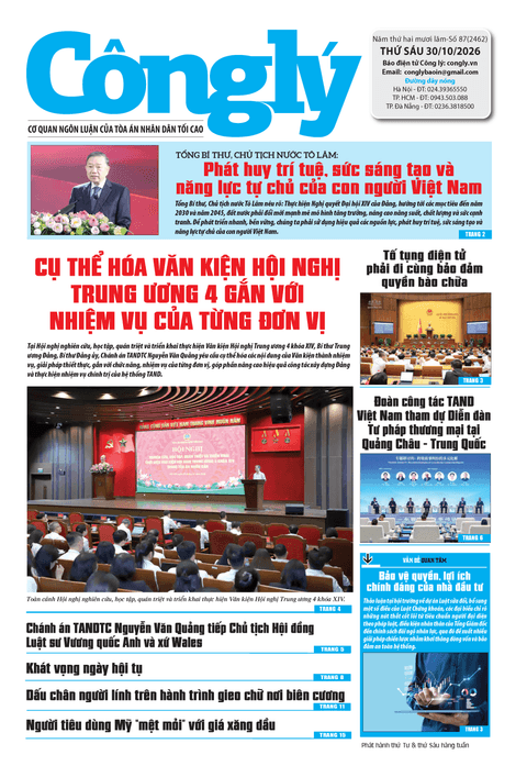 Báo Công lý số 87.2026