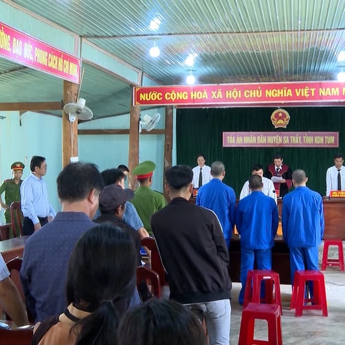 Tuyên truyền pháp luật về ý thức bảo vệ rừng qua phiên tòa lưu động
