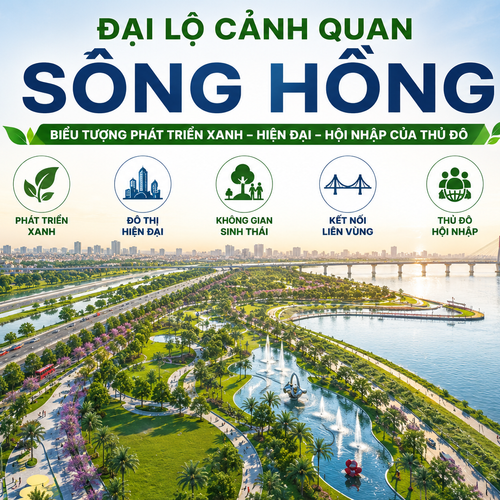 Sông Hồng - Không gian phát triển mới của Hà Nội