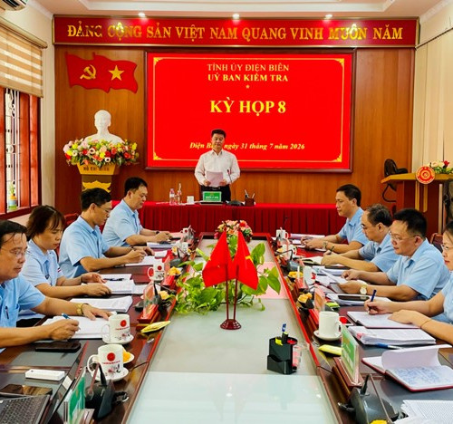 UBKT Tỉnh ủy Điện Biên xem xét, yêu cầu đẩy nhanh các dự án chậm tiến độ