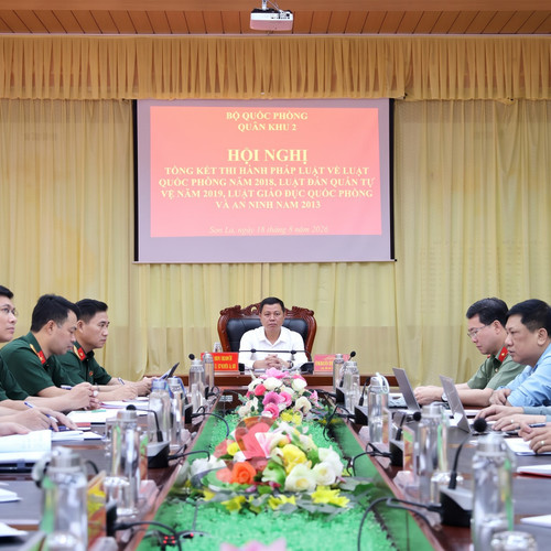 Quân khu 2 đánh giá việc thực hiện các luật về quốc phòng