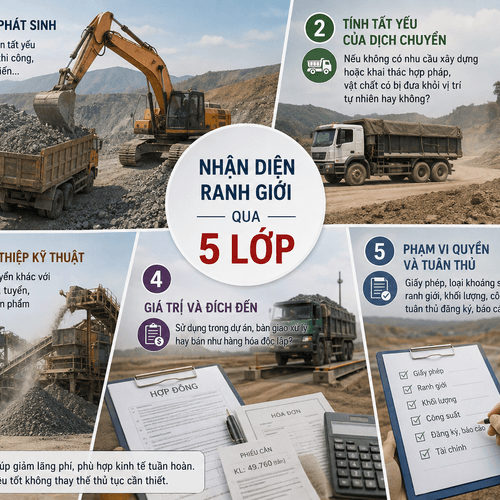 Ranh giới pháp lý giữa tận dụng tài nguyên và khai thác trái phép