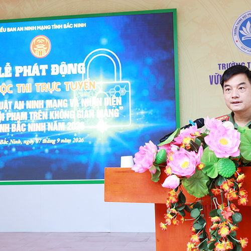 Bắc Ninh phát động Cuộc thi tìm hiểu Luật An ninh mạng năm 2026