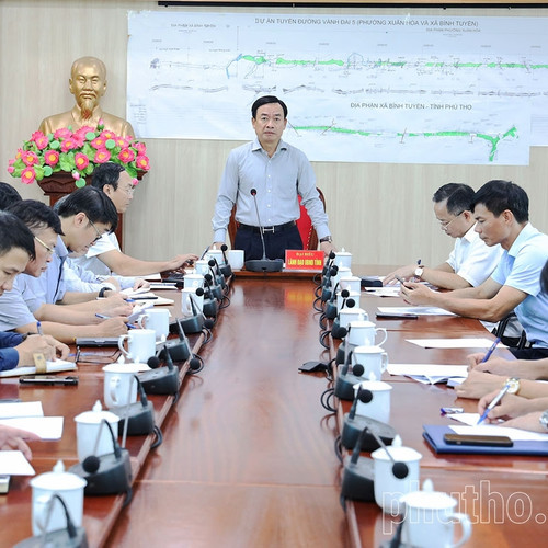Phú Thọ yêu cầu đẩy nhanh tiến độ dự án giao thông kết nối Vùng Thủ đô
