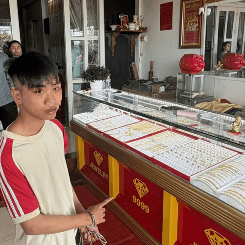 Chỉ 6 giờ ra tay cướp tiệm vàng, đối tượng đã bị công an tóm gọn