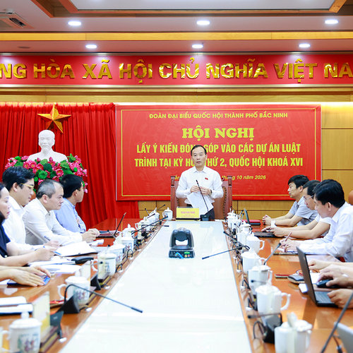 Bắc Ninh: Góp ý nhiều dự án luật quan trọng về an ninh, dữ liệu