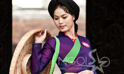 "Người đẹp Kinh Bắc" mê hoặc ánh nhìn với tà áo quan họ