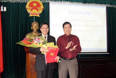 Bổ nhiệm Chủ tịch UBND huyện Tiên Lãng