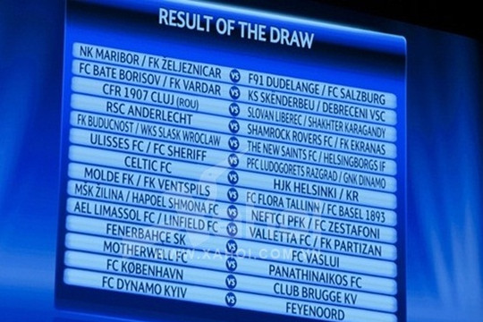 Bốc thăm vòng sơ loại thứ ba Champions League: Feyenoord gặp Dynamo Kiev