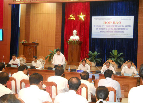 Đập thủy điện Sông Tranh 2 vẫn an toàn, ổn định