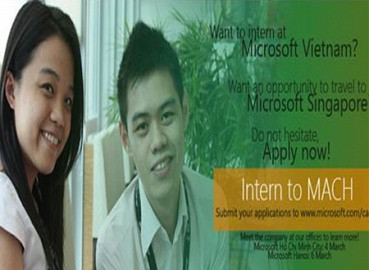 Cơ hội tuyệt vời để trở thành thực tập viên tại Microsoft Việt Nam