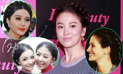 Song Hye Kyo "đọ" tóc tết viền với mỹ nhân thế giới