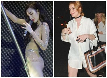 ZOOM thời trang 360 độ: Lindsay Lohan "quên quần"; Angela Phương Trinh mặc như không