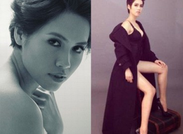 Hậu chụp ảnh bán nude Á hậu Hoàng My khoe chân dài gợi cảm