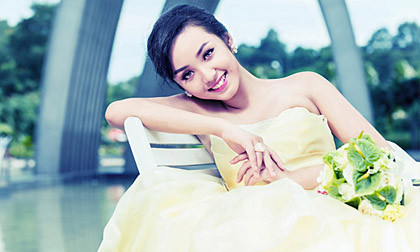 Mẫu teen Bảo Trân hóa cô dâu đẹp như “thiên thần"