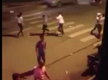 Hỗn chiến như phim hành động trên đường Trần Duy Hưng
