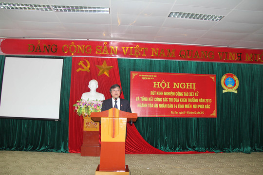 Cụm thi đua số II ngành TAND tổ chức Hội nghị rút kinh nghiệm công tác xét xử năm 2013