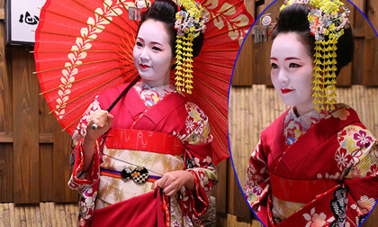 Á hậu Thụy Vân diện Kymono hóa thân thành Geisha Nhật Bản