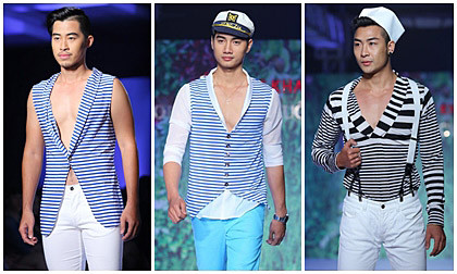 Những chàng thủy thủ quyến rũ trên sàn catwalk