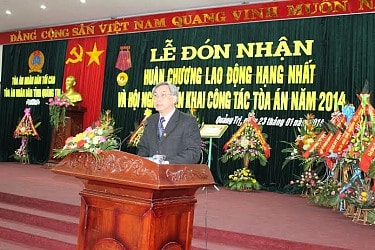 TAND tỉnh Quảng Trị đón nhận Huân chương Lao động hạng Nhất và tổ chức triển khai công tác năm 2014