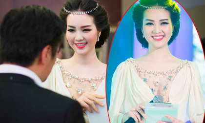 Á hậu Thụy Vân xinh đẹp lộng lẫy tựa nữ thần Hy Lạp