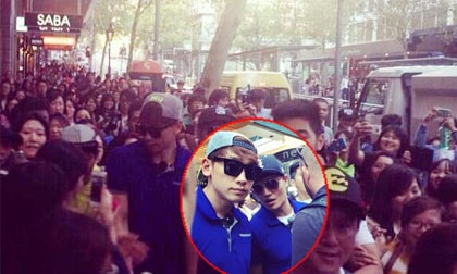 Hàng ngàn fans Úc chen lấn xem Rain và Kim Woo Bin quay "Running Man"