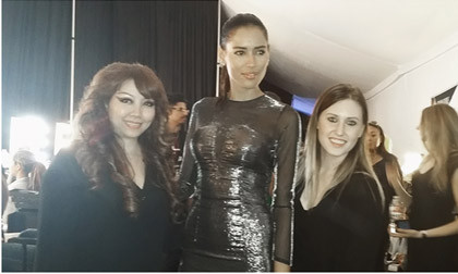 Sao Hollywood diện trang phục của Quỳnh Paris ở Tuần lễ thời trang