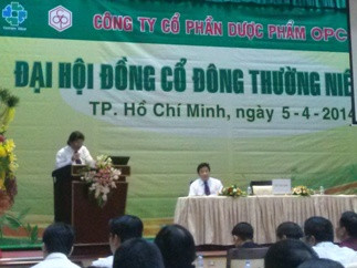 ĐHĐCĐ OPC: Nâng cổ tức tiền mặt năm 2013 từ 20% lên 25%