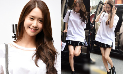 YoonA (SNSD) lộ chân "tong teo" như que củi