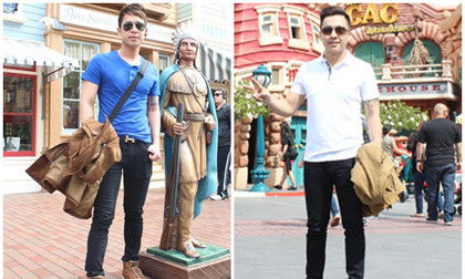 Nhóm The Men khoe ảnh du hí Disneyland