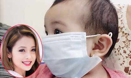 Jennifer Phạm cho con gái đi tiêm phòng sởi
