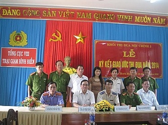 TAND tỉnh Thừa Thiên Huế ký giao ước thi đua trong Khối nội chính 2 năm 2014