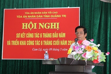 TAND tỉnh Quảng Trị tổ chức "Hội nghị sơ kết công tác 6 tháng đầu năm và triển khai công tác 6 tháng cuối năm 2014"