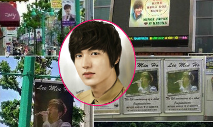 Poster Lee Min Ho tràn ngập đường phố Tokyo