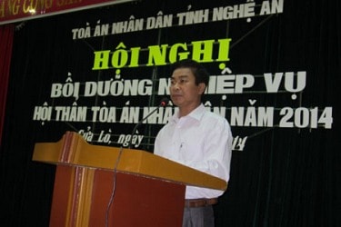 TAND tỉnh Nghệ An tổ chức Hội nghị bồi dưỡng nghiệp vụ Hội thẩm nhân dân