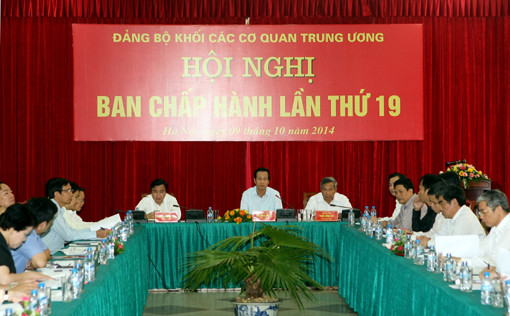 Đảng bộ Khối các cơ quan TW tập trung chuẩn bị tổ chức Đại hội Đảng bộ các cấp
