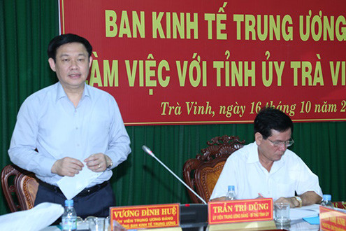 Trưởng ban Kinh tế Trung ương làm việc tại 5 tỉnh đồng bằng sông Cửu Long