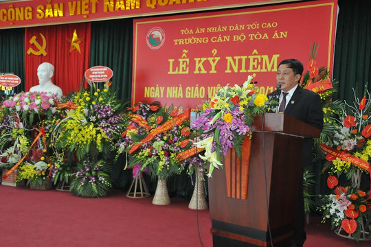 Trường Cán bộ Tòa án góp phần nâng cao chất lượng đội ngũ cán bộ công chức, Thẩm phán TAND