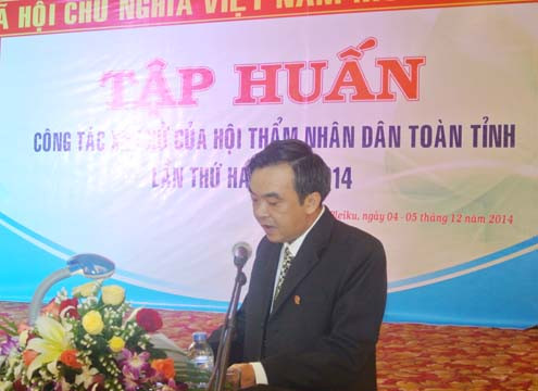 Gia Lai: Hội nghị tập huấn Hội thẩm lần 2 năm 2014