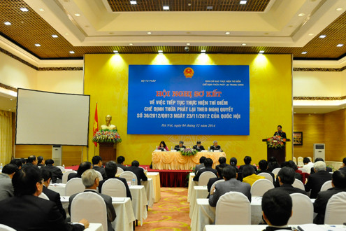 Sơ kết thực hiện thí điểm Chế định Thừa phát lại: TANDTC đã tích cực phối hợp thực hiện