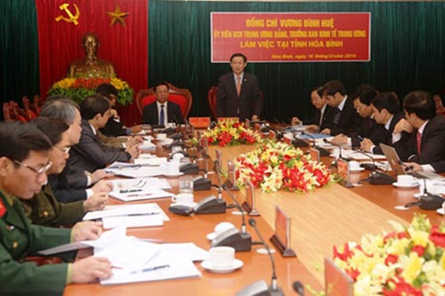 Ban Kinh tế Trung ương làm việc với Thường trực Tỉnh ủy Yên Bái và Hòa Bình