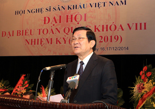Chủ tịch nước dự khai mạc Đại hội Hội Nghệ sĩ sân khấu Việt Nam lần VIII